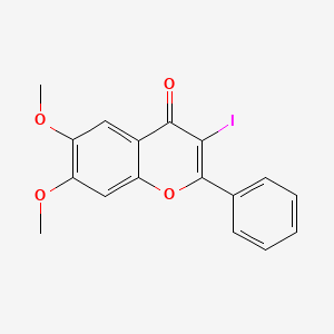 3-Iodo-6,7-dimethoxy-2-phenylchromen-4-one
