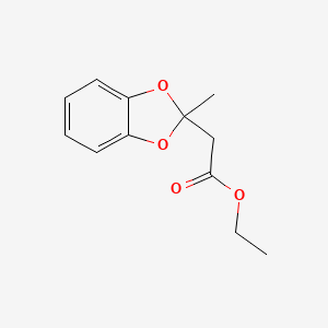 Ethyl 2-methyl-1,3-benzodioxole-2-ethanoate
