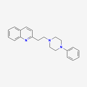 Quinoline, 2-(2-(4-phenyl-1-piperazinyl)ethyl)-