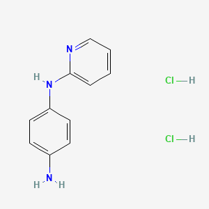 molecular formula C11H13Cl2N3 B8731461 N1-(Pyridin-2-yl)benzene-1,4-diamine Dihydrochloride 
