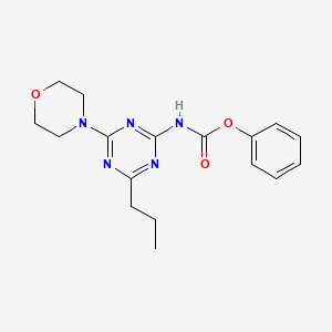 Carbamic acid, (4-(4-morpholinyl)-6-propyl-1,3,5-triazin-2-yl)-, phenyl ester