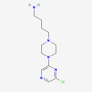 4-[4-(6-Chloropyrazin-2-yl)piperazin-1-yl]butan-1-amine