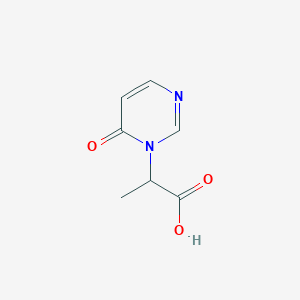 B8731554 2-[6-oxopyrimidin-1(6H)-yl]propanoic acid CAS No. 1190392-09-6