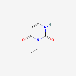 molecular formula C8H12N2O2 B8731870 Uracil, 6-methyl-4-propyl- CAS No. 7454-99-1