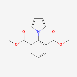 molecular formula C14H13NO4 B8731941 dimethyl 2-pyrrol-1-ylbenzene-1,3-dicarboxylate CAS No. 89207-99-8