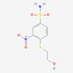 4-(2-Hydroxyethylsulfanyl)-3-nitrobenzenesulfonamide