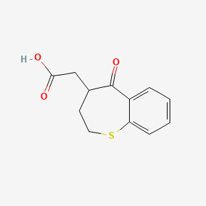 (5-Oxo-2,3,4,5-tetrahydro-1-benzothiepin-4-yl)acetic acid
