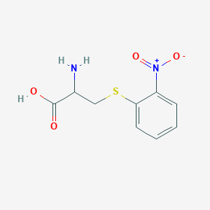 molecular formula C9H10N2O4S B8732019 2-Amino-3-(2-nitrophenyl)sulfanylpropanoic acid 