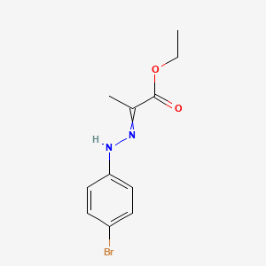 molecular formula C11H13BrN2O2 B8732057 Ethyl 2-(2-(4-bromophenyl)hydrazono)propanoate 