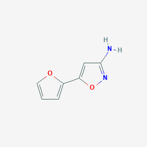 molecular formula C7H6N2O2 B8732113 5-(Furan-2-yl)isoxazol-3-amine 