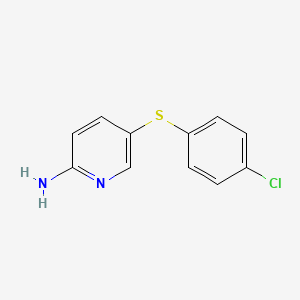 5-[(4-Chlorophenyl)sulfanyl]pyridin-2-amine