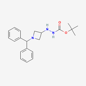 Tert-butyl 2-(1-benzhydrylazetidin-3-yl)hydrazinecarboxylate