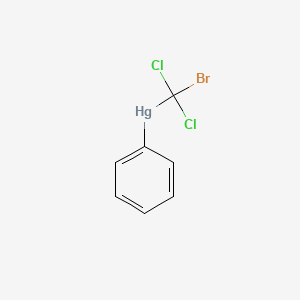 molecular formula C7H5BrCl2Hg B8732216 (Bromodichloromethyl)phenylmercury CAS No. 3294-58-4