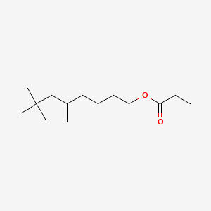 molecular formula C14H28O2 B8732226 5,7,7-Trimethyl-1-octyl propionate CAS No. 86606-44-2
