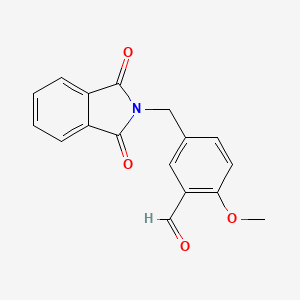 molecular formula C17H13NO4 B8732258 N-(3-formyl-4-methoxybenzyl)phthalimide 