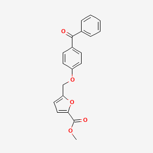molecular formula C20H16O5 B8732266 Methyl 5-((4-benzoylphenoxy)methyl)furan-2-carboxylate 