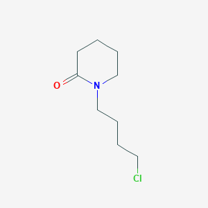 molecular formula C9H16ClNO B8732330 1-(4-Chlorobutyl)piperidin-2-one 