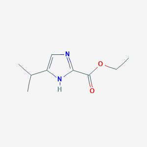 molecular formula C9H14N2O2 B8732336 Ethyl 5-isopropyl-1H-imidazole-2-carboxylate 