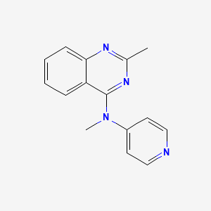 molecular formula C15H14N4 B8732387 N,2-Dimethyl-N-(pyridin-4-yl)quinazolin-4-amine CAS No. 827031-74-3