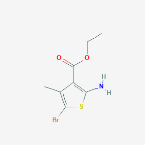 molecular formula C8H10BrNO2S B8732411 Ethyl 2-amino-5-bromo-4-methylthiophene-3-carboxylate 