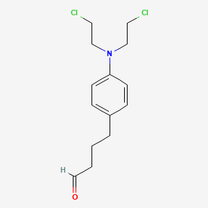 molecular formula C14H19Cl2NO B8732534 Benzenebutanal, 4-[bis(2-chloroethyl)amino]- CAS No. 64977-05-5