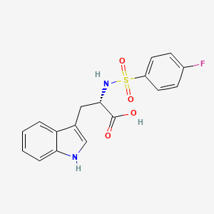 L-Tryptophan, N-((4-fluorophenyl)sulfonyl)-