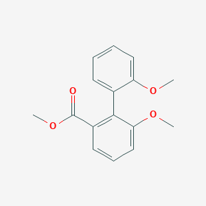molecular formula C16H16O4 B8732601 Methyl 2',6-dimethoxybiphenyl-2-carboxylate CAS No. 35394-27-5