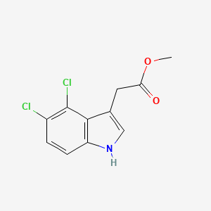 molecular formula C11H9Cl2NO2 B8732612 Methyl 4,5-dichloroindole-3-acetate CAS No. 113537-11-4
