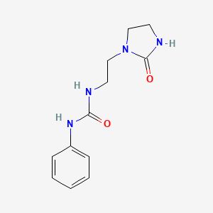 Urea, N-(2-(2-oxo-1-imidazolidinyl)ethyl)-N'-phenyl-
