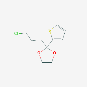 2-(3-Chloropropyl)-2-thiophen-2-yl[1,3]dioxolane