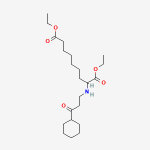 Diethyl 2-[(3-cyclohexyl-3-oxopropyl)amino]nonanedioate