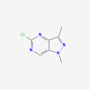 molecular formula C7H7ClN4 B8732680 5-chloro-1,3-dimethyl-1H-pyrazolo[4,3-d]pyrimidine 