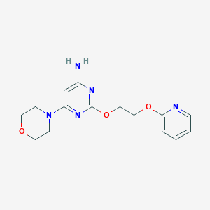 6-(Morpholin-4-yl)-2-{2-[(pyridin-2-yl)oxy]ethoxy}pyrimidin-4-amine