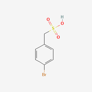 molecular formula C7H7BrO3S B8732806 (4-Bromophenyl)methanesulfonic acid 