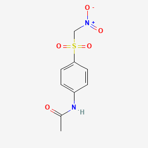 molecular formula C9H10N2O5S B8732841 N-[4-(nitromethylsulfonyl)phenyl]acetamide 