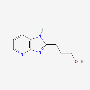 molecular formula C9H11N3O B8732878 1h-Imidazo[4,5-b]pyridine-2-propanol CAS No. 172648-02-1