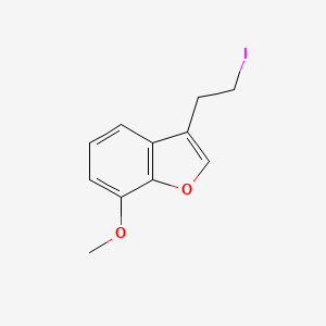 3-(2-Iodoethyl)-7-methoxy-1-benzofuran