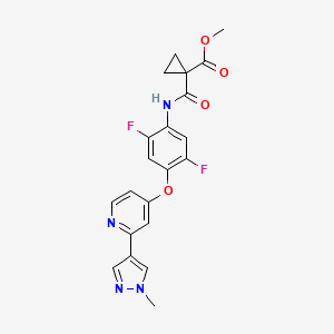 Cyclopropanecarboxylic acid, 1-[[[2,5-difluoro-4-[[2-(1-methyl-1H-pyrazol-4-yl)-4-pyridinyl]oxy]phenyl]amino]carbonyl]-, methyl ester