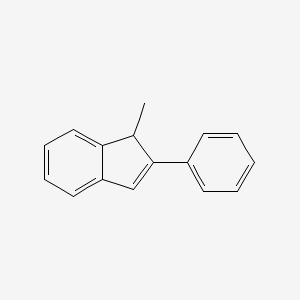molecular formula C16H14 B8732990 1-Methyl-2-phenylindene CAS No. 3661-63-0