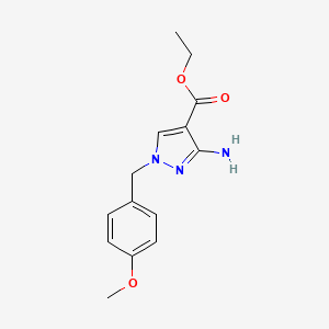 ethyl 3-amino-1-(4-methoxybenzyl)-1H-pyrazole-4-carboxylate