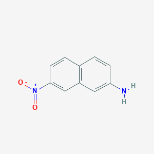 molecular formula C10H8N2O2 B8733078 7-Nitro-2-aminonaphthalene CAS No. 3230-36-2