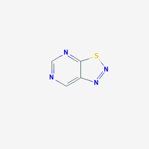 molecular formula C4H2N4S B8733149 [1,2,3]Thiadiazolo[5,4-d]pyrimidine CAS No. 273-88-1