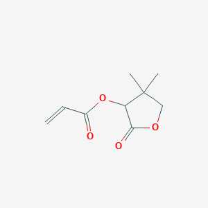molecular formula C9H12O4 B8733158 Acrylic acid 2-oxo-4,4-dimethyltetrahydrofuran-3-yl ester 
