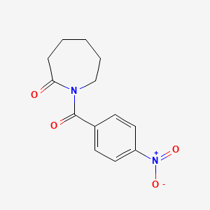 molecular formula C13H14N2O4 B8733167 1-(4-Nitrobenzoyl)azepan-2-one CAS No. 14468-76-9