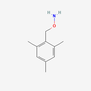 molecular formula C10H15NO B8733174 O-(2,4,6-trimethylbenzyl)hydroxylamine 