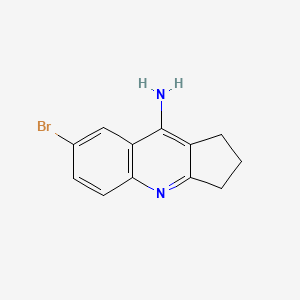 1H-Cyclopenta(b)quinoline, 2,3-dihydro-9-amino-7-bromo-