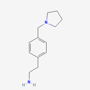molecular formula C13H20N2 B8733181 2-[4-(Pyrrolidin-1-ylmethyl)phenyl]ethanamine CAS No. 669002-20-4