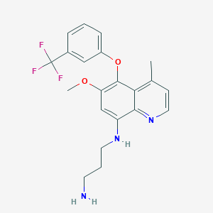 6-Methoxy-8-[(3-aminopropyl)amino]-4-methyl-5-(3-trifluoromethylphenyloxy)quinoline