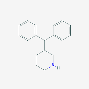 molecular formula C18H21N B8733220 3-(Diphenylmethyl)piperidine CAS No. 63175-10-0