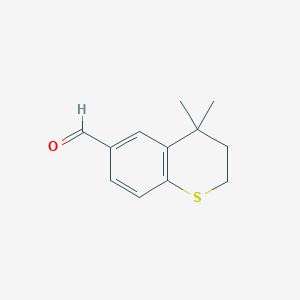 4,4-dimethyl-3,4-dihydro-2H-thiochromene-6-carbaldehyde